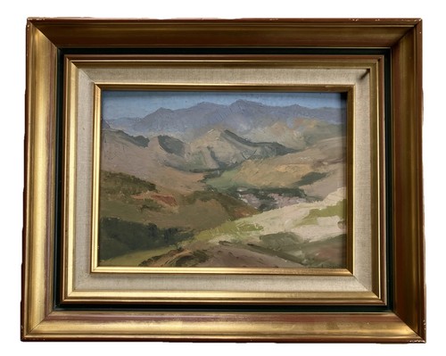 Hauville huile sur carton - huile,