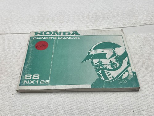 1988 honda nx125 owner - 1988,