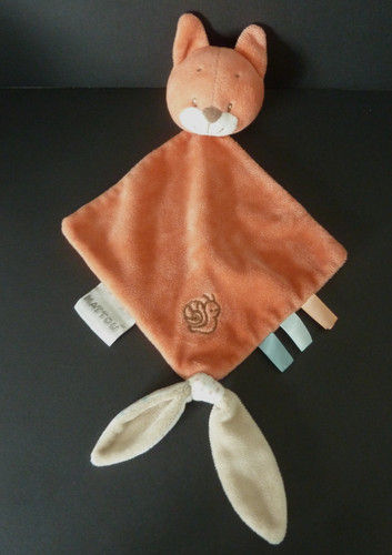 E12 doudou plat nattou - plat, renard
