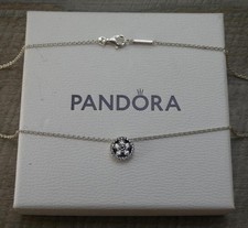 Genuine Pandora ALE 925 Silver Sparkling Snowflake Collier Necklace 399230C01