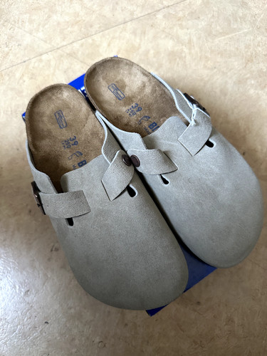 Birkenstock boston taupe - birkenstock,
