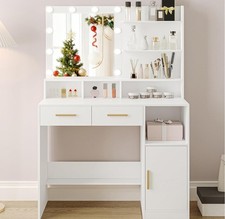 Coiffeuse avec miroir table