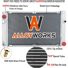 3 Rangée Aluminium Radiateur