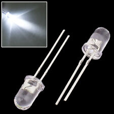 100 Pièces 5mm Blanc Ultra-lumineux Lampe LED lampe Émettant Diodes 12000MCD