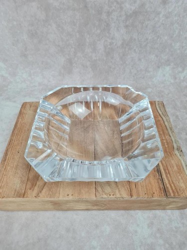 Cendrier cristal signé - signé, val
