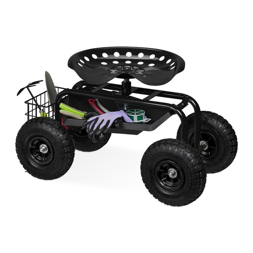 Siège roulant jardin chariot - jardin,