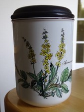 VILLEROY ET BOCH 1 ANTIQUE SPICE POT BOTANICAL MODEL ht 15 cm size n°1
