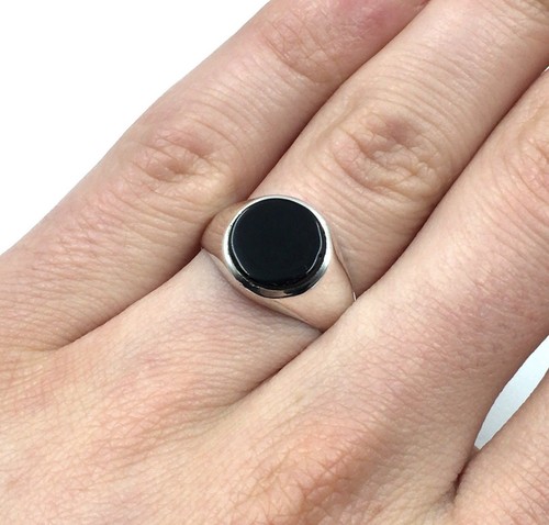 Bague argent 925 onyx - en,