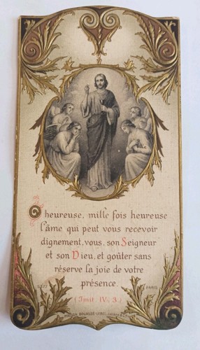 Ancienne image pieuse - , souvenir