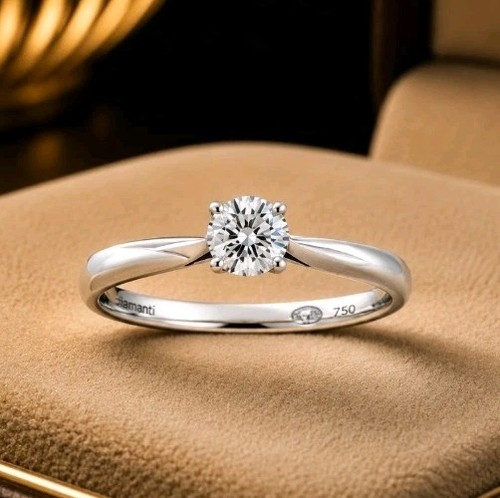 Bague 18k 750 mls diamant - 750,