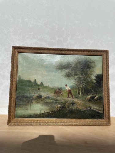Tableau ancien huile sur - tableau,