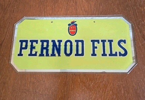 Pernod fils verre plaque - verre,
