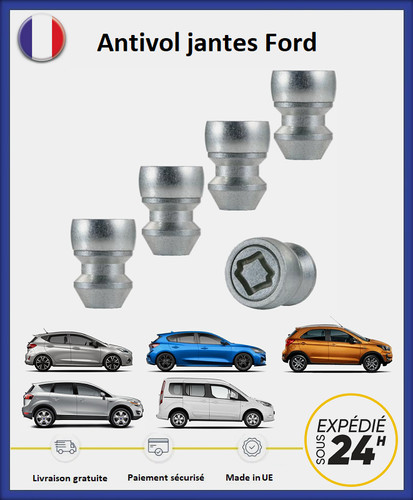écrous antivol roues ford - antivol,