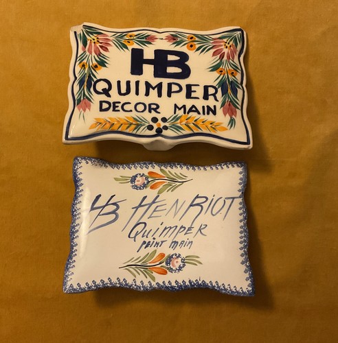 Henriot lot 2 plaques - de,
