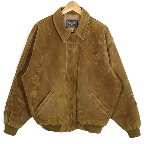 Blouson cuir touché daim - blouson,