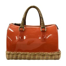 Furla handbag ladies' damage details ・Overall: scratch dirt residue by storage
