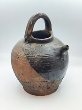 ANCIENNE JARRE A HUILE BUIRE CRUCHE TERRE CUITE VERNISSEE XVIII