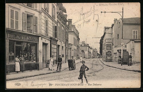 Cpa fontenay sous bois - cpa, rue