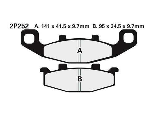 Plaquettes frein moto - , avant