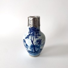 Vase Paul Milet à décor bleu