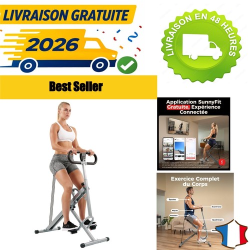 Machine squat rameur pliable