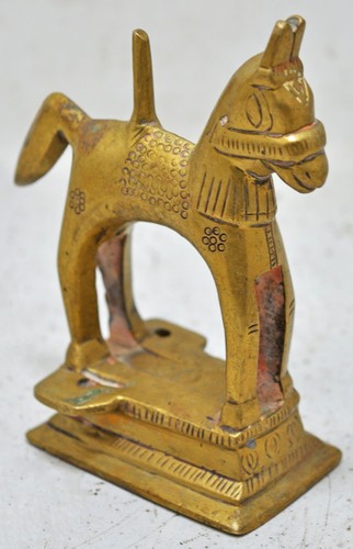 Laiton antique debout cheval - antique,