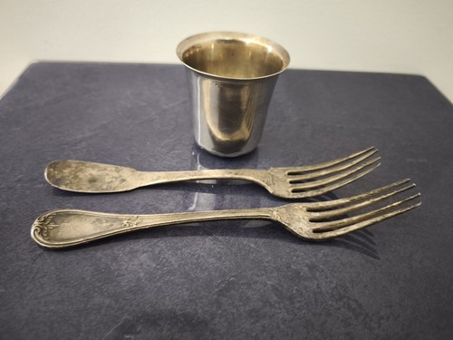 Couverts timbale argent - couverts,