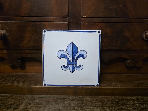 Carreau faïence décor - carreau, à