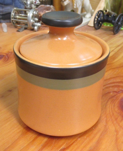 Vintage arrow stone sugar - sugar, pot