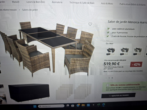 Salon jardin résine - salon,