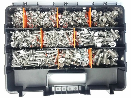 Stainless nut bolt kit 520pc - stainless,