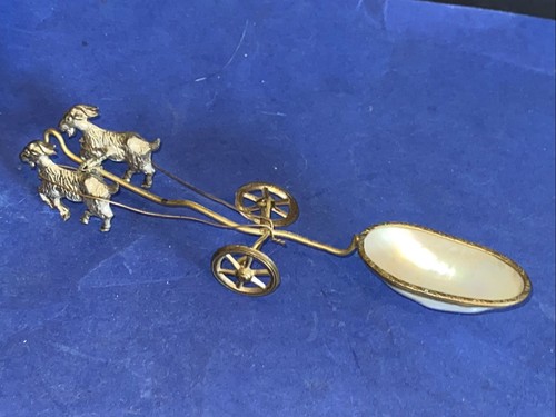 Antique goats chariot mop - goats,