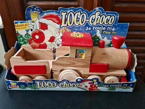 Jouet train bois loco - en,