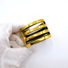 Celine Manchette Bangle GP Bracelet Gold 5.9*1.5 inch
