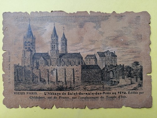 Old postcard style parchment - style,