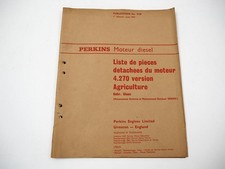 Perkins 4.270 Moteur Diesel Version Agriculture Claas Europe List De Pieces 196