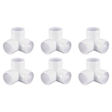 Lot de 6 PVC Coude Raccords