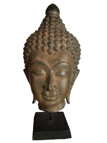 Sculpture métal tête de - tête,