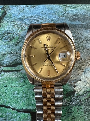 Rolex datejust 16233 acier - 16233, or/acier