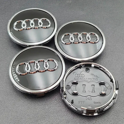Cache moyeu audi - 61mm, gris