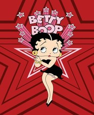 RARE HTF Betty Boop Celebrity Queen Size Blanket NEW