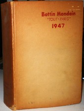 BOTTIN MONDAIN 1947 "TOUT PARIS" Annuaire Du Commerce Didot-Bottin Georg Lecomte