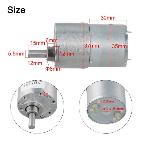 Moteur gear jgb37 12v - jgb37,