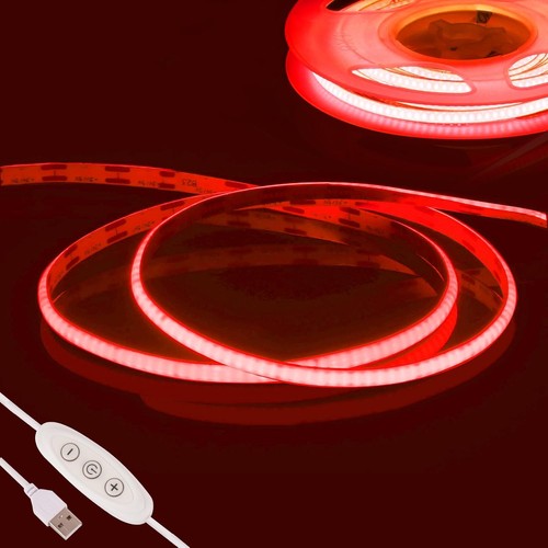 Ruban led cob rouge usb - 2m,