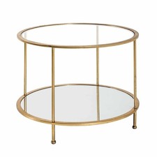 Table d'Appoint Ronde en Verre