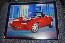 1990 Mazda MX5 Miata NA Mk1 Limited Edition Art Print #77 ONE OWNER w/Frame MINT