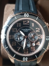 Montre chronographe quartz Ives Bertelin lunette céramique état neuf