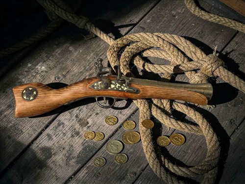 Réplique pistolet ancien - pistolet, à
