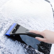 Pelle à Neige Voiture Ergonomique avec Lame Flexible et Dents Brise Glace pour