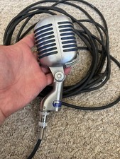 Vintage Old Unidirectional 55S Unidyne Dynamic Microphone With Cord - Untested